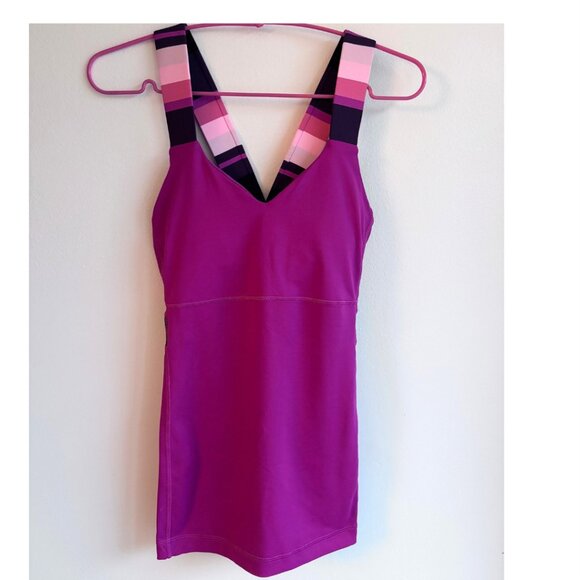 Sz8 Lululemon Push Ur Limits Tank with Built-in Bra - Size 8 - Picture 2 of 9
